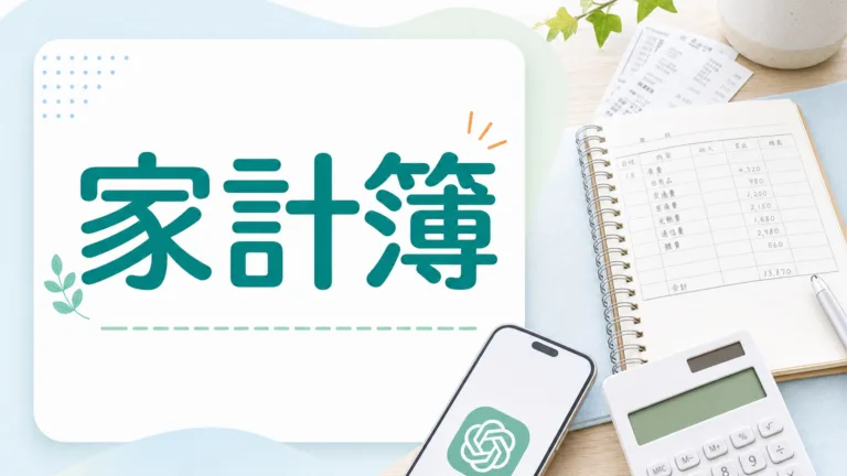 シニアの家計簿をChatGPTで｜節約と支出メモのやさしいコツ