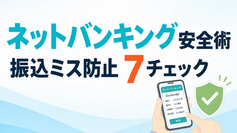 【2026年最新】シニアのネットバンキング安全術｜振込ミス防止7チェック