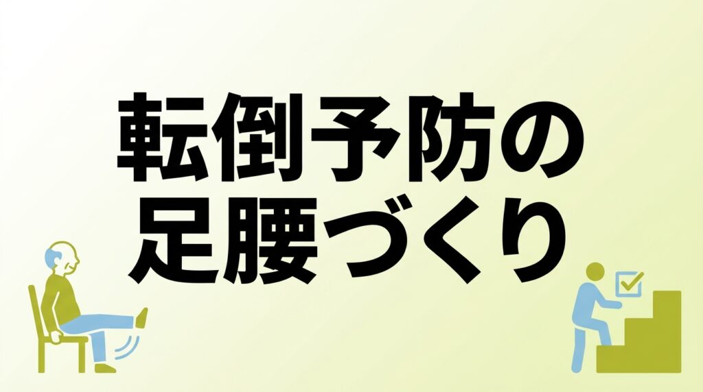 【2026年最新】転倒予防の足腰づくりをChatGPTで｜つまずかない毎日へ