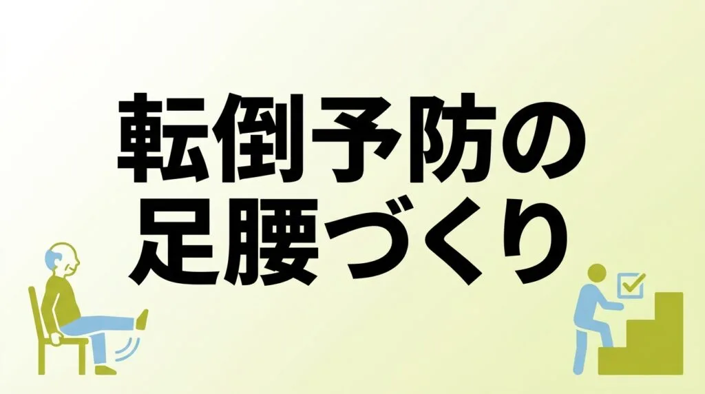 【2026年最新】転倒予防の足腰づくりをChatGPTで｜つまずかない毎日へ