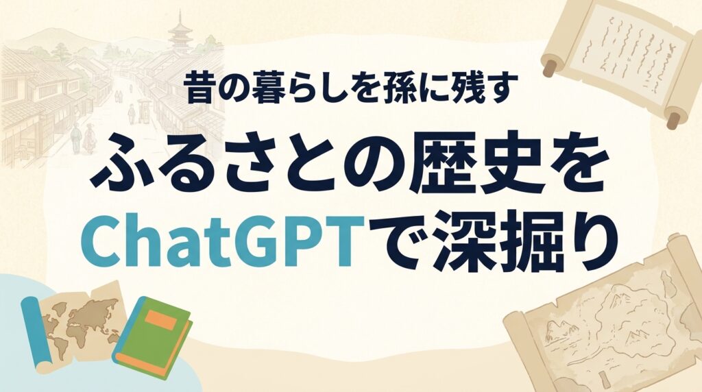 ふるさとの歴史をChatGPTで深掘り｜昔の暮らしを孫に残す【2026】
