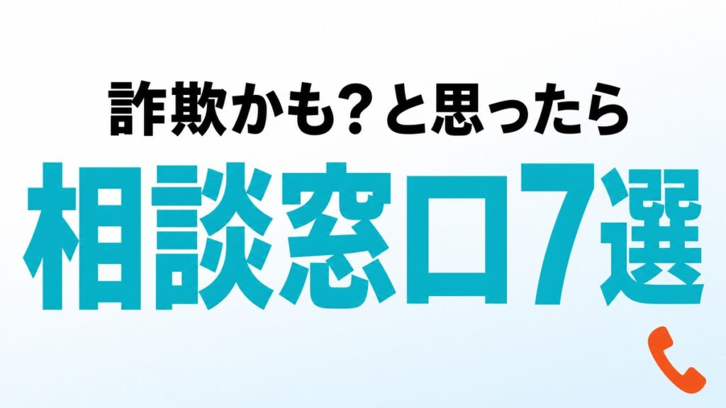 【2026年最新】シニアの詐欺相談窓口7選｜188と#9110の使い分けガイド