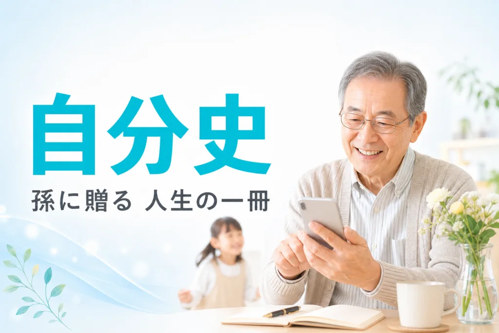 【2026年7月】シニアの自分史をChatGPTで｜思い出を孫に贈る7ステップ