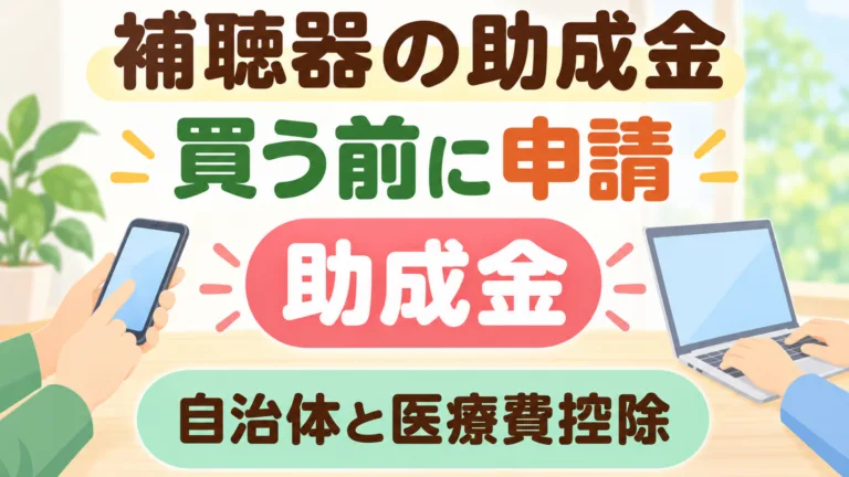 【2026年9月】補聴器の助成金｜自治体と医療費控除の7手順